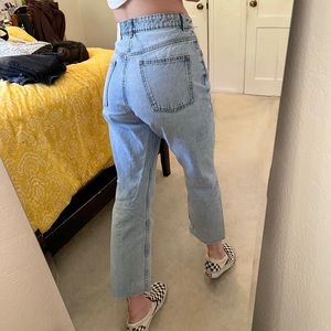 :*･゜ﾟ･*Zara Hi-Rise Straight Leg Jeans in Light Blue '.｡.:*･゜ﾟ